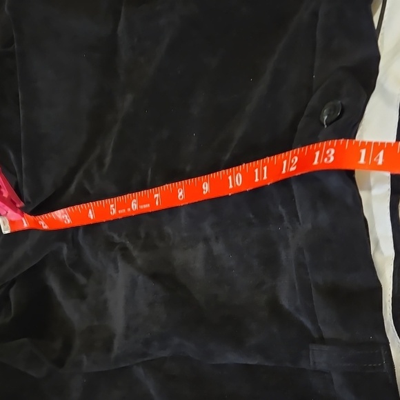 Stacy Adams Black Velvety Corduroy Pants Cuffs & Pleated Wide Leg Men's 36Wx26L - Picture 8 of 11